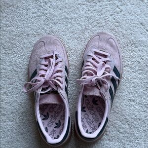 Adidas Women's Light Pink and Black Sneakers